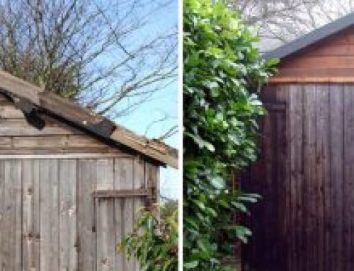 Timber Garage Refurbishment in Cromer Before & After